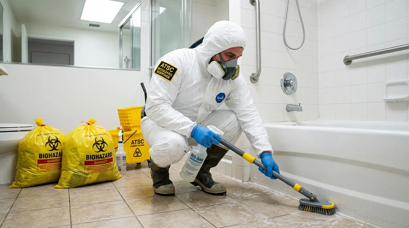 Decontamination equipment deployed for Blood Cleanup in Framingham Center